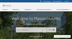 Desktop Screenshot of mass.gov