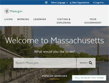 Tablet Screenshot of mass.gov